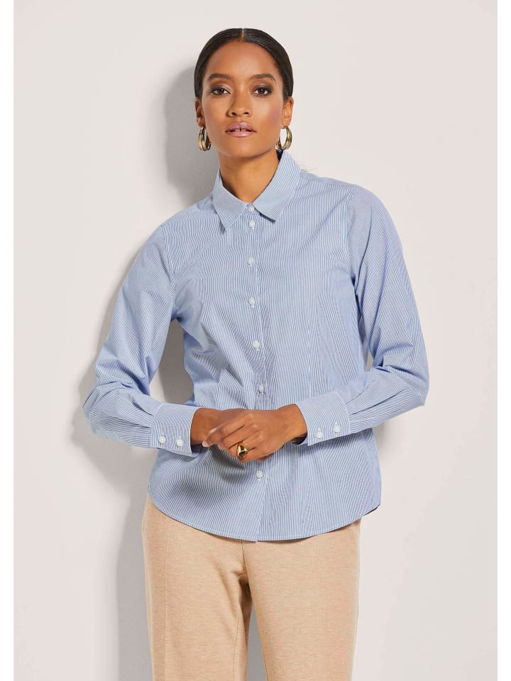 MADELEINE Полосатая блузка небесно-голубого/белого цвета
MADELEINE Полосатая блузка небесно-голубого/белого цвета