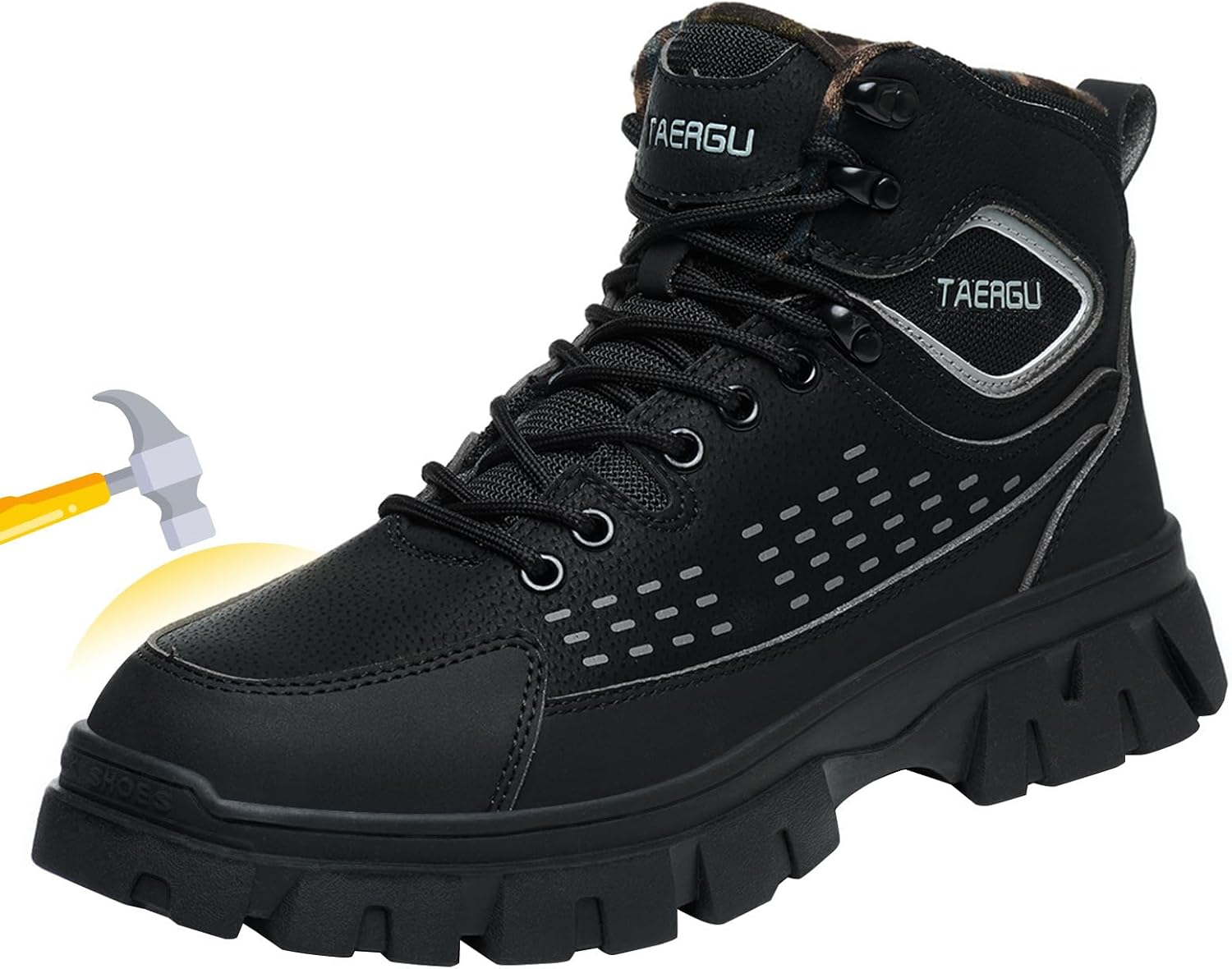 Ботинки TAERGU с металлическим носком для мужчин, водонепроницаемые защитные ботинки, неразрушимые промышленные ботинки, мужская стальная носок обувь, ботинки, черный
Ботинки TAERGU с металлическим носком для мужчин, водонепроницаемые защитные ботинки, неразрушимые промышленные ботинки, мужская стальная носок обувь, ботинки, черный
