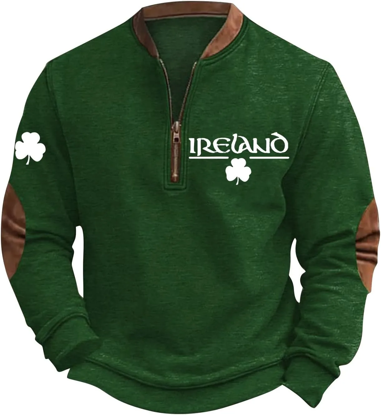 Свитшот St Patricks Day мужской 2026 с принтом клевера
Свитшот St Patricks Day мужской 2026 с принтом клевера