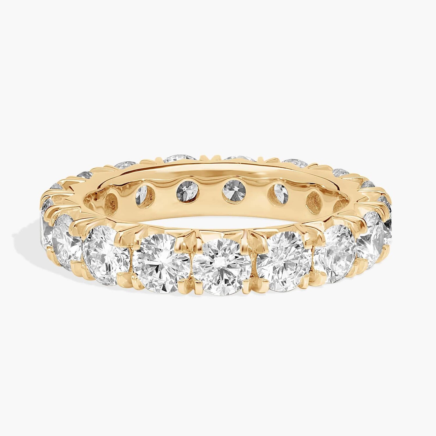 Кольцо-вечность с французским паве из выращенных в лаборатории бриллиантов из 14-каратного желтого золота (3 карата, двойной цвет - FG / VS2-SI1) Blue Nile
Кольцо-вечность с французским паве из выращенных в лаборатории бриллиантов из 14-каратного желтого золота (3 карата, двойной цвет - FG / VS2-SI1) Blue Nile