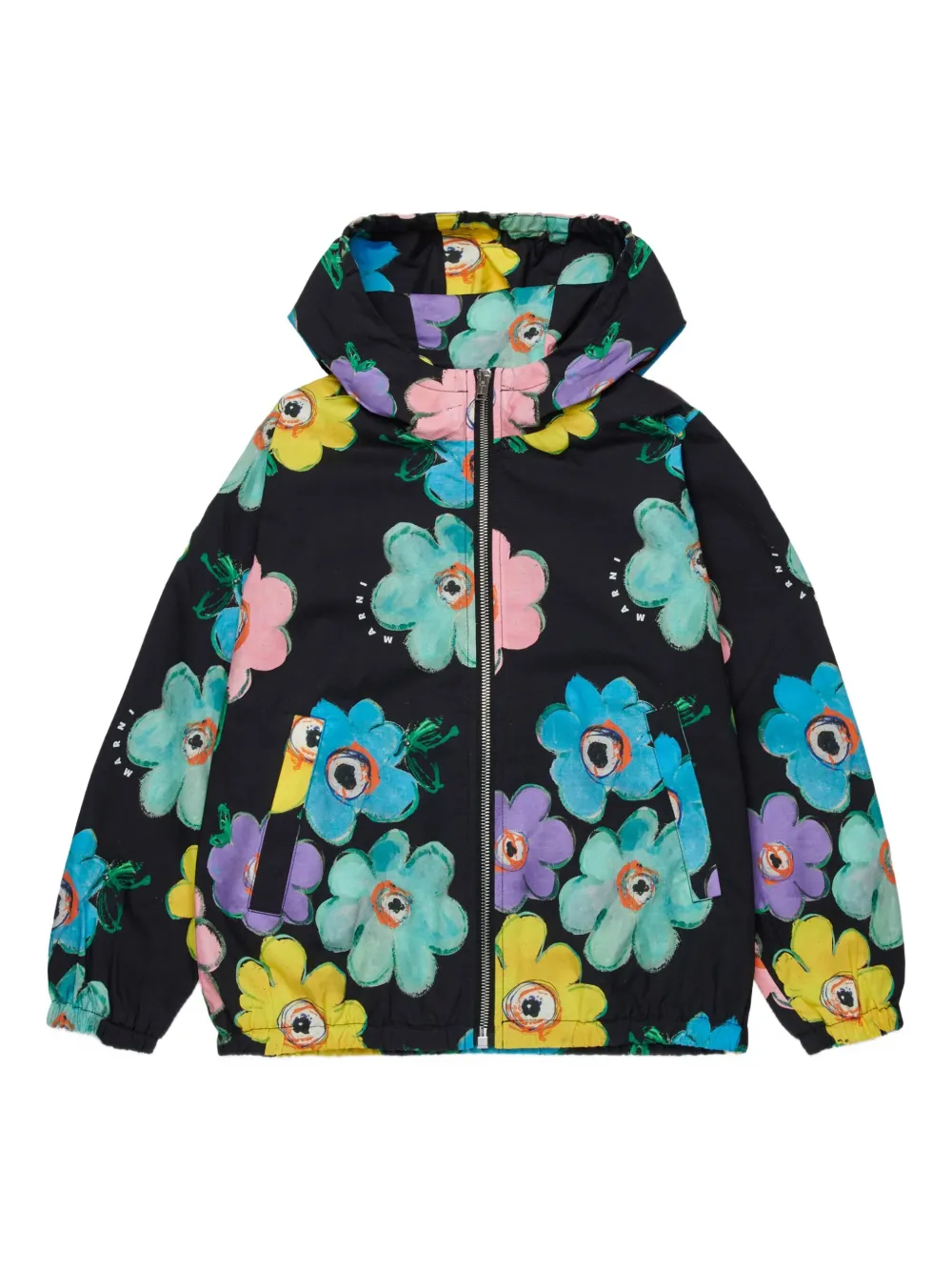 Бомбер с капюшоном и цветочным принтом Marni Kids, черный
Бомбер с капюшоном и цветочным принтом Marni Kids, черный