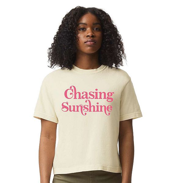 Футболка Chasing Sunshine расслабленного кроя кроп Simply Sage Market, Ivory
Футболка Chasing Sunshine расслабленного кроя кроп Simply Sage Market, Ivory