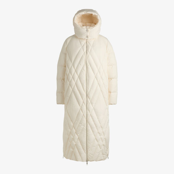 Стеганое пальто с капюшоном и отделкой из ромбовидной ткани Boss, белый
Стеганое пальто с капюшоном и отделкой из ромбовидной ткани Boss, белый