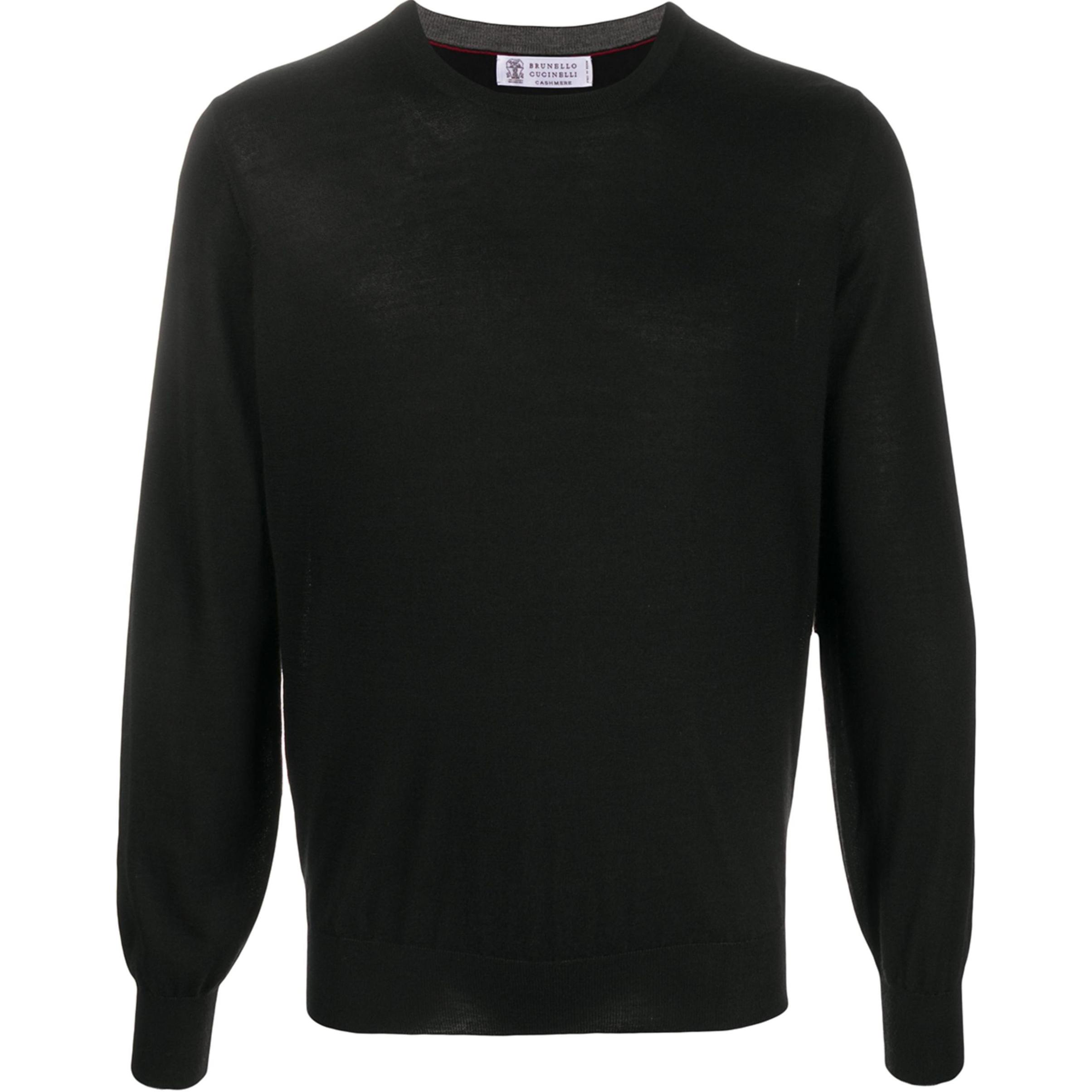 Свитер с круглым вырезом Brunello Cucinelli, черный
Свитер с круглым вырезом Brunello Cucinelli, черный