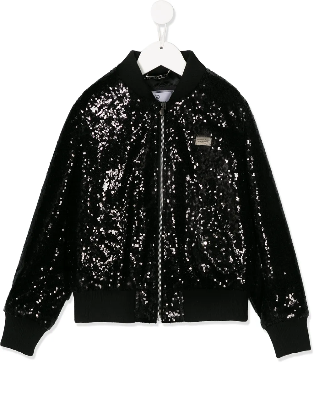 Бомбер с пайетками и логотипом Philipp Plein Junior, черный
Бомбер с пайетками и логотипом Philipp Plein Junior, черный