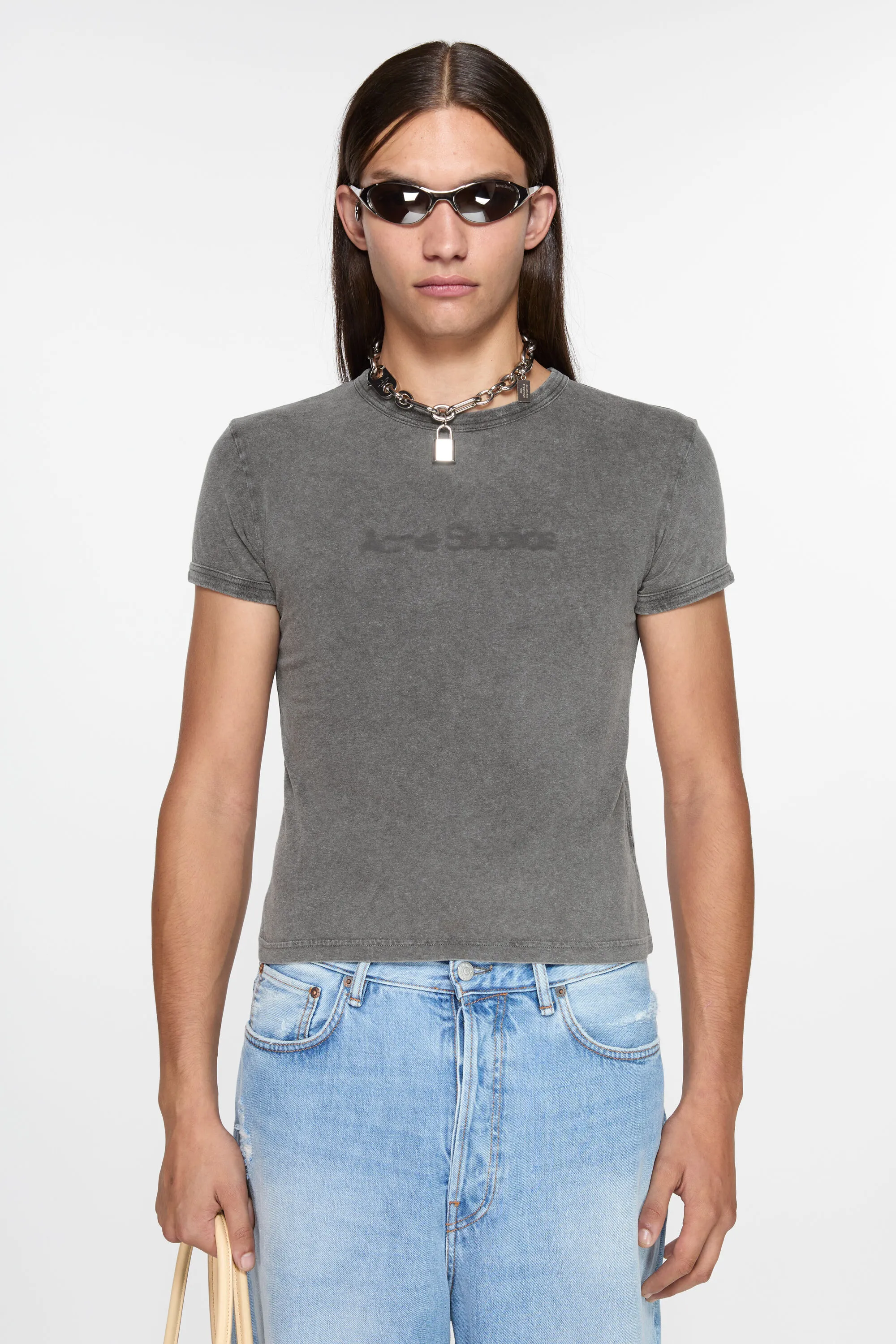 Футболка с размытым логотипом - Приталенный крой унисекс Acne Studios, цвет Faded Grey 
Футболка с размытым логотипом - Приталенный крой унисекс Acne Studios, цвет Faded Grey