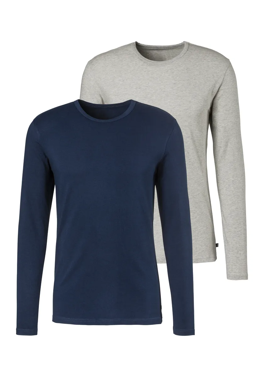 Рубашка H.I.S с длинными рукавами, двойная упаковка нижней рубашки из смесового хлопка, синий
Рубашка H.I.S с длинными рукавами, двойная упаковка нижней рубашки из смесового хлопка, синий