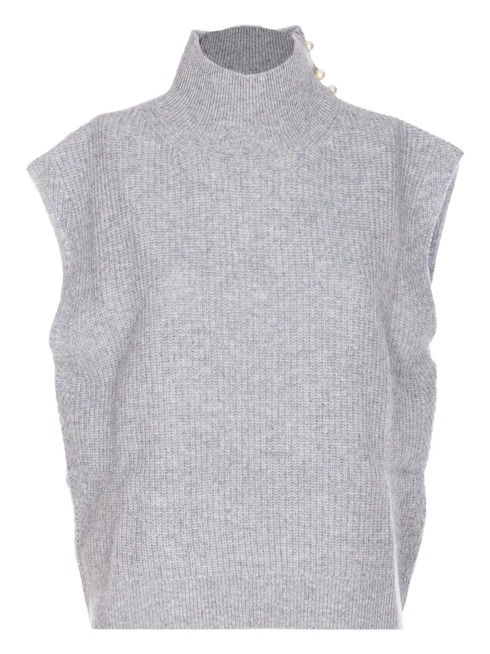 Топ с искусственным жемчугом LIU JO, серый
Топ с искусственным жемчугом LIU JO, серый