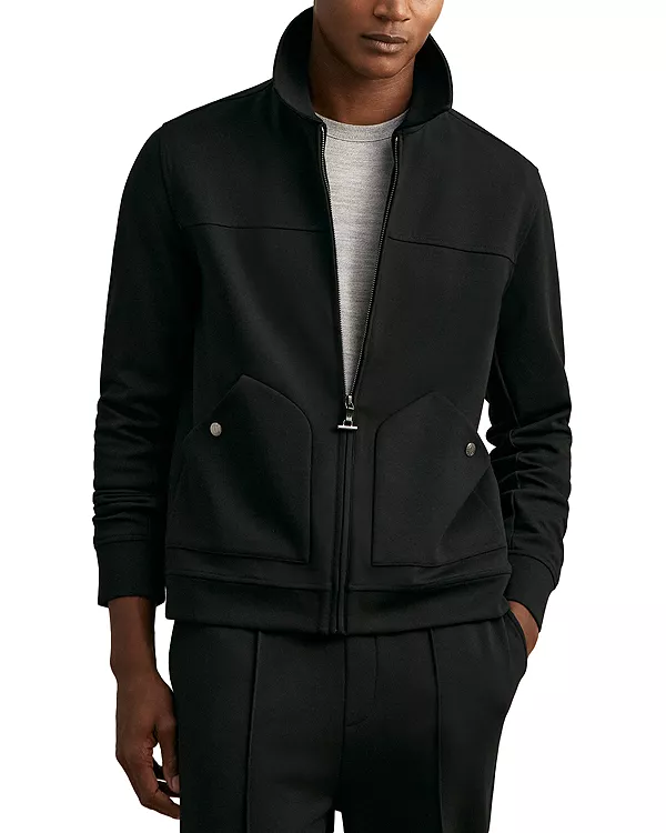 Рубашка-Накидка Newland из трикотажа с застежкой-молнией Reiss, черный
Рубашка-Накидка Newland из трикотажа с застежкой-молнией Reiss, черный