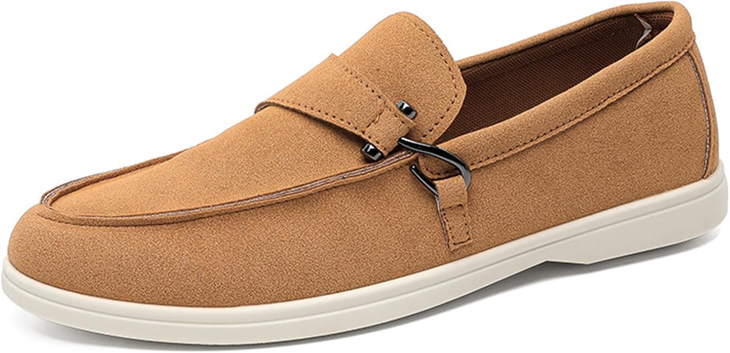 Мужские замшевые слипоны-лоферы, повседневные пенни-лоферы с мягкой плоской подошвой, удобные и работы в офисе Pucepen, коричневый
Мужские замшевые слипоны-лоферы, повседневные пенни-лоферы с мягкой плоской подошвой, удобные и работы в офисе Pucepen, коричневый