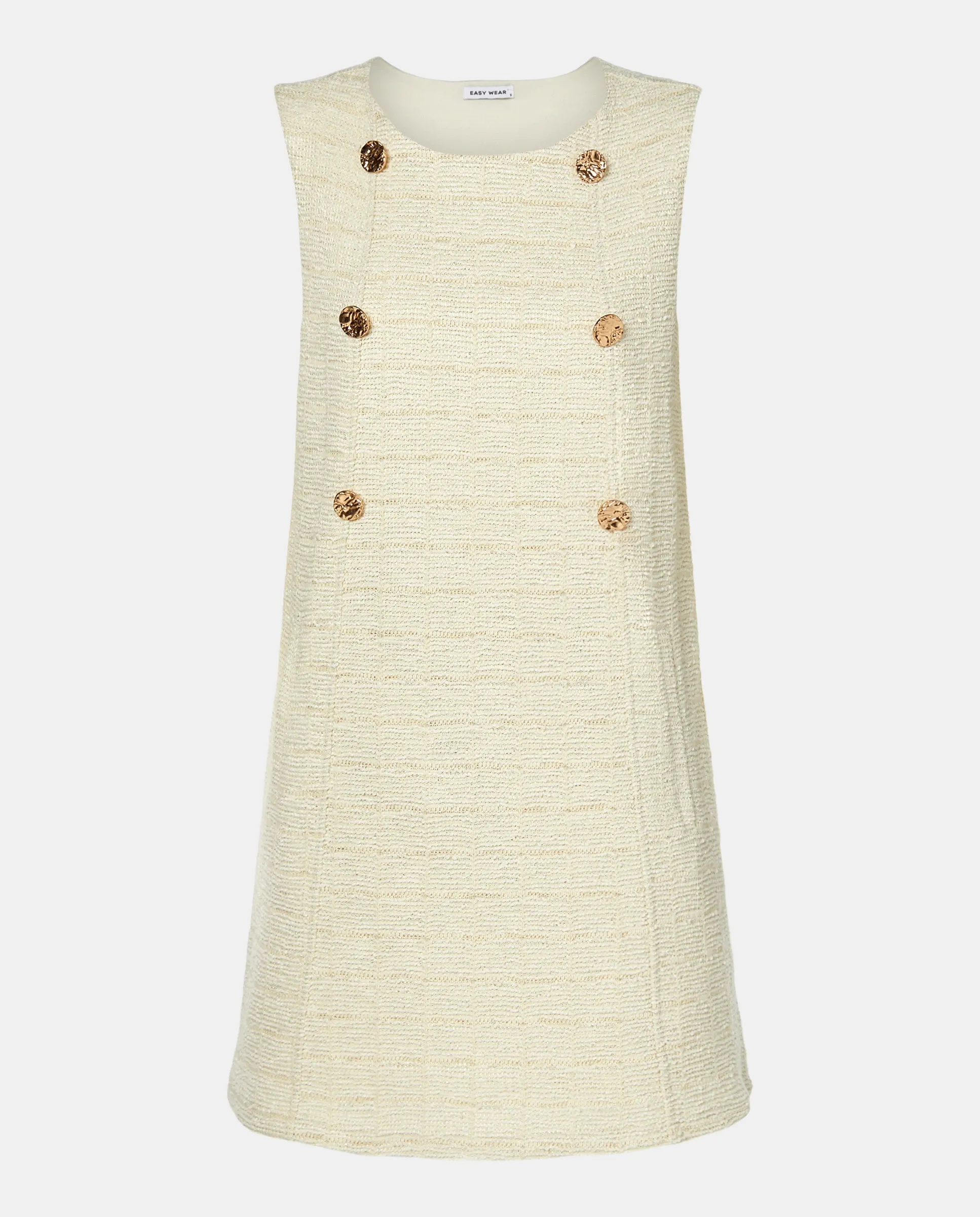 Платье-пиджачок с золотыми пуговицами Easy Wear, песочный
Платье-пиджачок с золотыми пуговицами Easy Wear, песочный