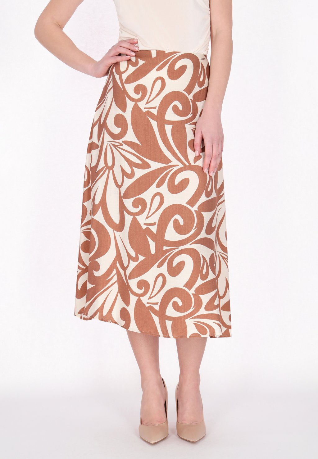 Юбка А-силуэта DreiMaster, бежевый
Юбка А-силуэта DreiMaster, бежевый