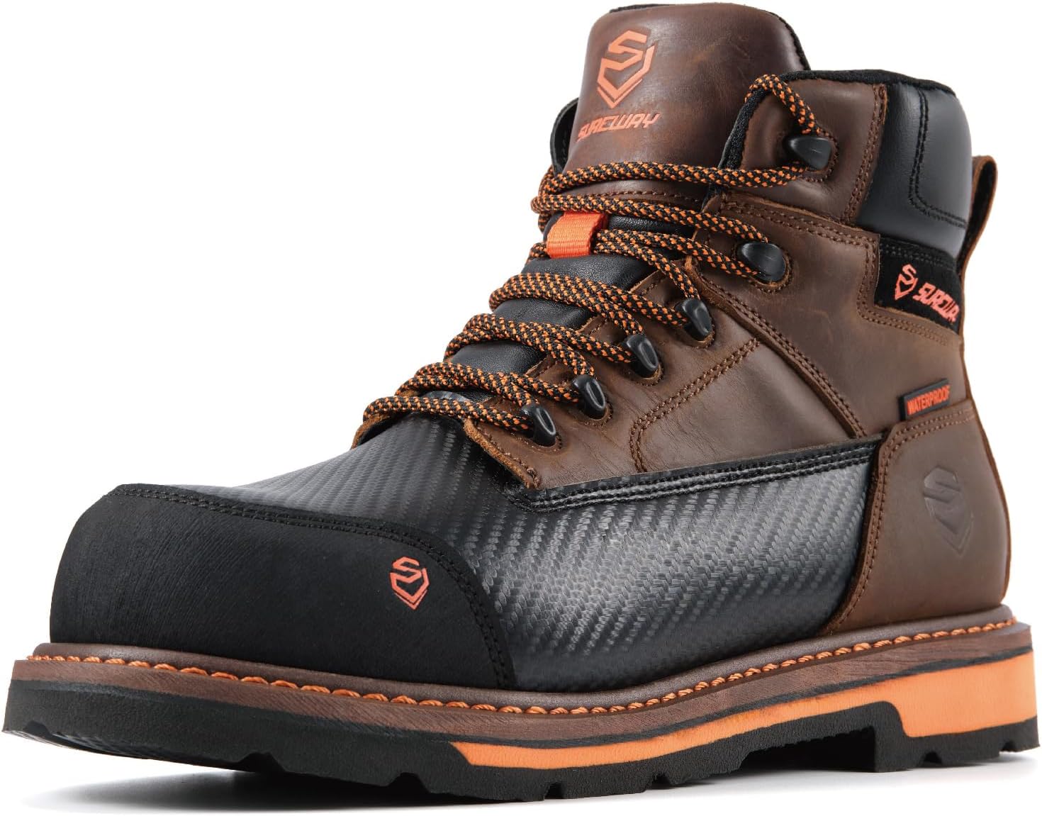 Мужские ботинки SUREWAY с мягким/композитным носком, 6, водонепроницаемые, с жесткой подошвой Goodyear, маслостойкие/противоскользящие, с двухслойной комфортной подошвой, из кожи Crazy Horse, для строительства и промышленной безопасности, коричн...
Мужские ботинки SUREWAY с мягким/композитным носком, 6, водонепроницаемые, с жесткой подошвой Goodyear, маслостойкие/противоскользящие, с двухслойной комфортной подошвой, из кожи Crazy Horse, для строительства и промышленной безопасности, коричн...