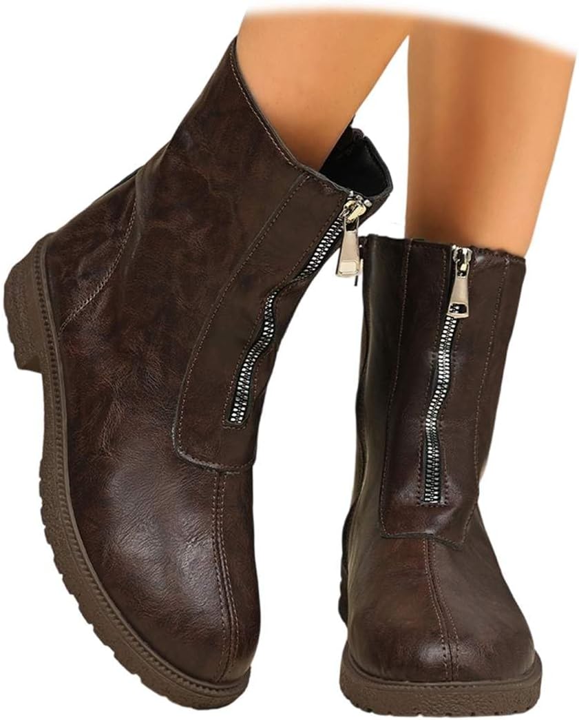 Удобные ботильоны на низком каблуке для женщин, обувь для ходьбы с поддержкой свода стопы, винтажные ретро с круглым носком, боковой молнией, плоские короткие ботинки для женщин и мужчин Generic, коричневый
Удобные ботильоны на низком каблуке для женщин, обувь для ходьбы с поддержкой свода стопы, винтажные ретро с круглым носком, боковой молнией, плоские короткие ботинки для женщин и мужчин Generic, коричневый