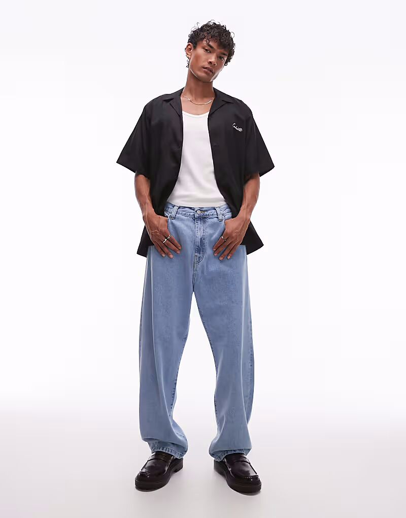 Джинсы Carhartt WIP Landon свободного кроя, зауженные, средне-синего цвета
Джинсы Carhartt WIP Landon свободного кроя, зауженные, средне-синего цвета