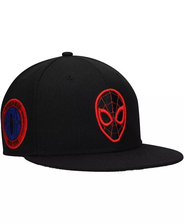 Мужская черная шляпа Snapback с элементами Человека-паука Lids, черный 
Мужская черная шляпа Snapback с элементами Человека-паука Lids, черный