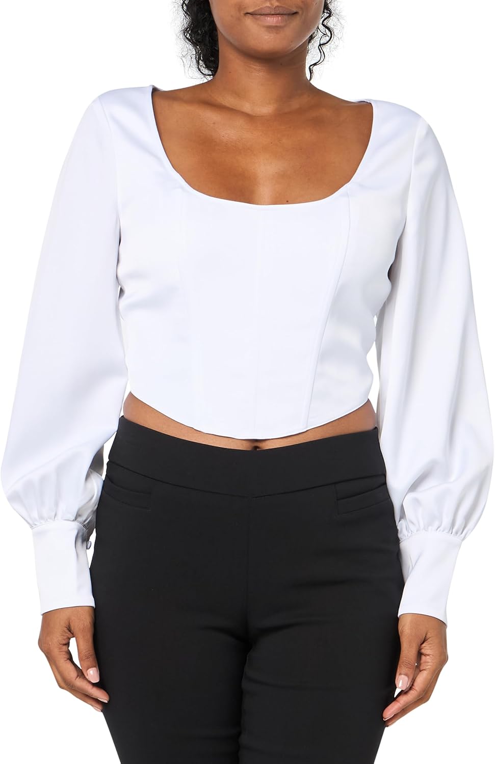 Женский корсетный топ GUESS Isabel с длинными рукавами, Pure White
Женский корсетный топ GUESS Isabel с длинными рукавами, Pure White