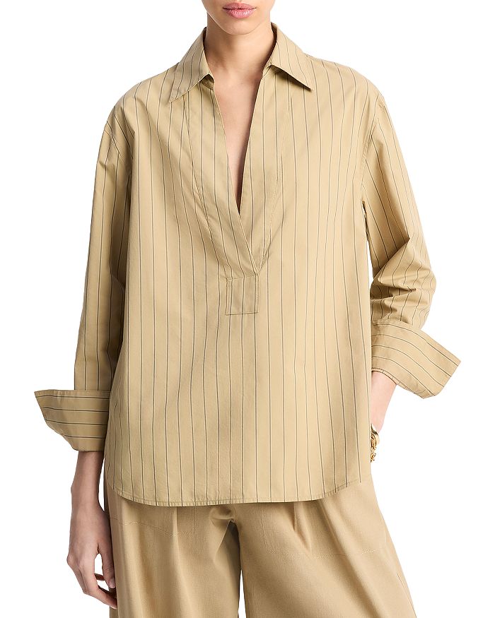 Расслабленная рубашка с длинным рукавом на пуговицах Vince, коричневый
Расслабленная рубашка с длинным рукавом на пуговицах Vince, коричневый