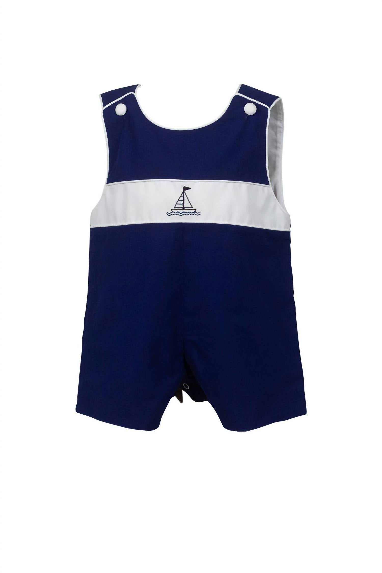 Детский комбинезон Jon Jon Bailey с принтом парусника в темно-синем цвете THE PROPER PEONY 
Детский комбинезон Jon Jon Bailey с принтом парусника в темно-синем цвете THE PROPER PEONY