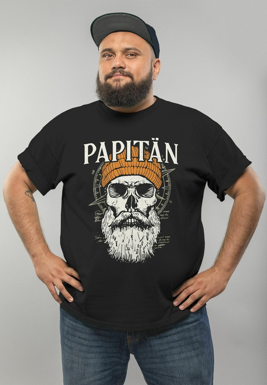 Футболка с принтом MoonWorks, антрацит 
Футболка с принтом MoonWorks, антрацит