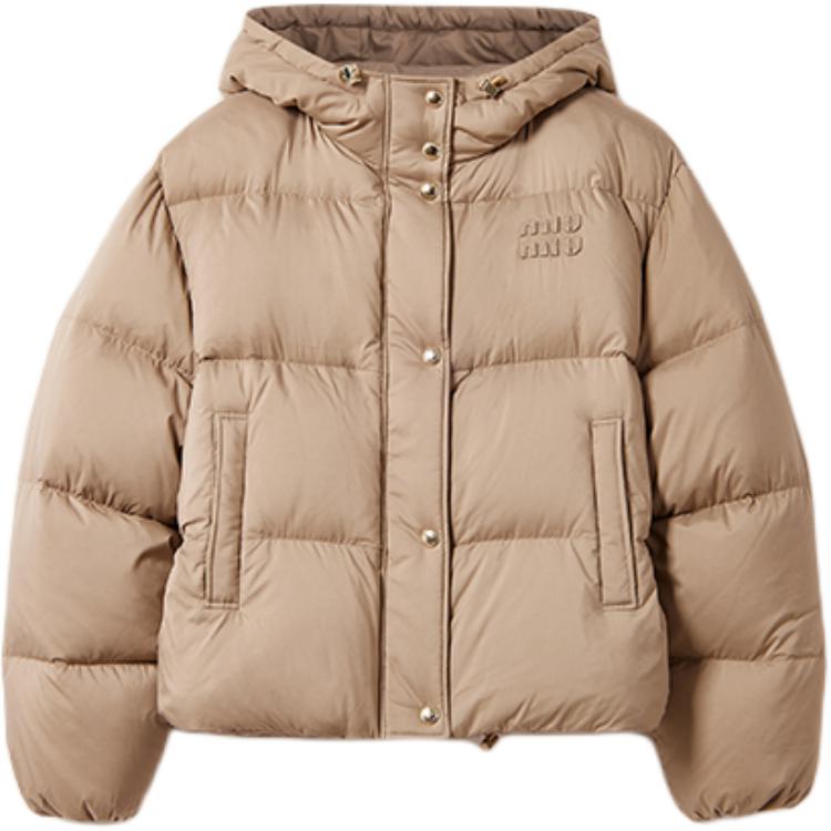 Куртка с аппликацией логотипа MIU MIU, серый rope
Куртка с аппликацией логотипа MIU MIU, серый rope