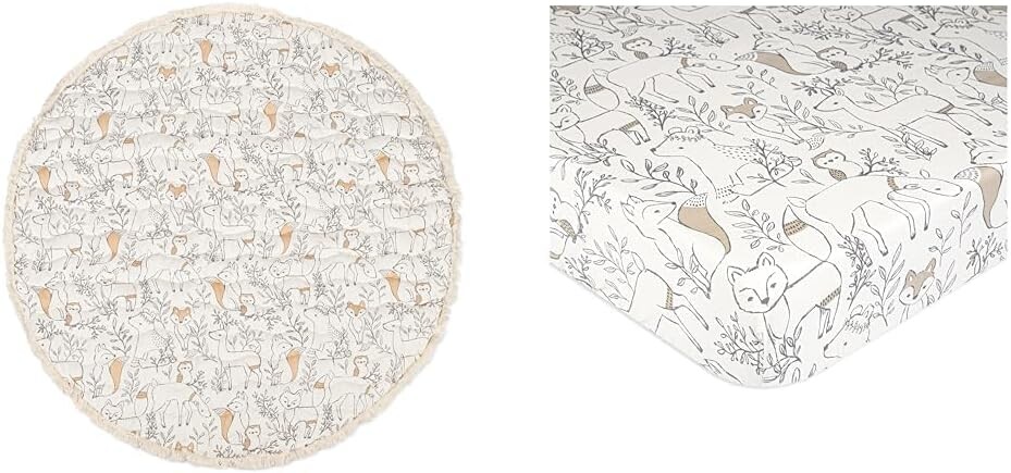 Коврик для занятий Crane Baby Woodland и комплект простыней для кроватки, игровой коврик размером 40 x 40 дюймов и простыня размером 28 x 52 дюйма
Коврик для занятий Crane Baby Woodland и комплект простыней для кроватки, игровой коврик размером 40 x 40 дюймов и простыня размером 28 x 52 дюйма
