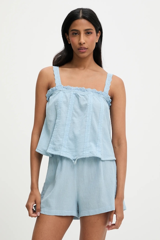 Хлопковая блузка и шорты Answear.Lab, синий
Хлопковая блузка и шорты Answear.Lab, синий