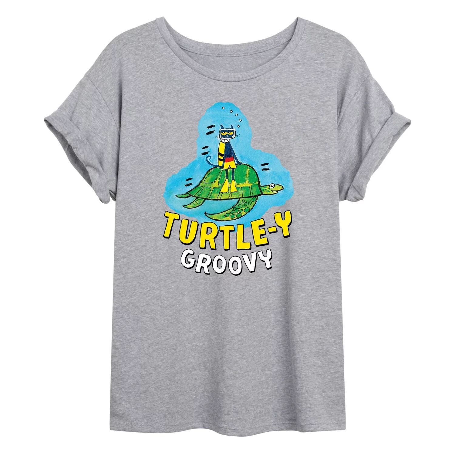 Большая футболка с рисунком кота Пита для юниоров "Turtle-Y Groovy" Licensed Character
Большая футболка с рисунком кота Пита для юниоров "Turtle-Y Groovy" Licensed Character