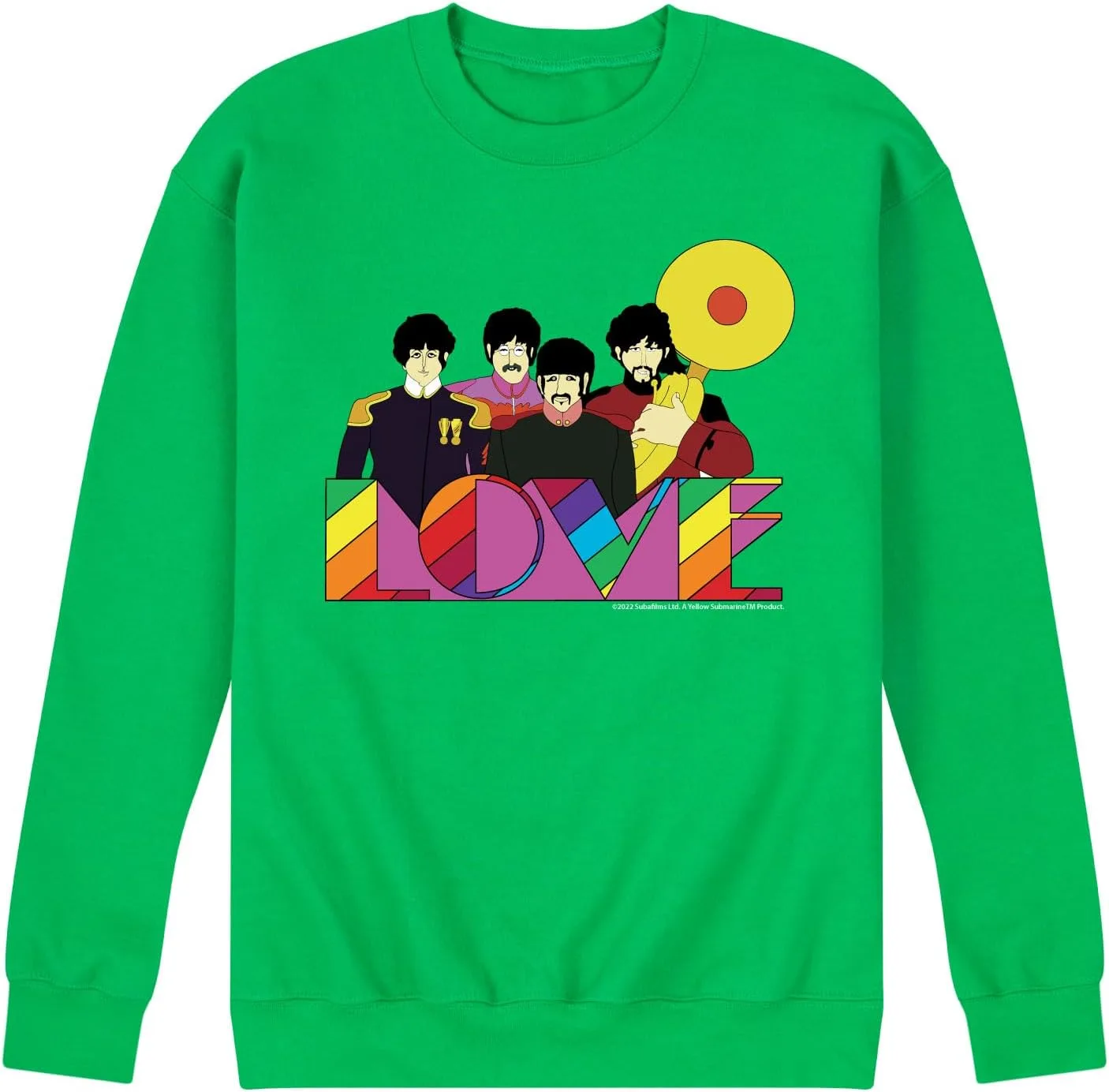 Толстовка The Beatles - Yellow Submarine Rainbow Love с круглым вырезом
Толстовка The Beatles - Yellow Submarine Rainbow Love с круглым вырезом