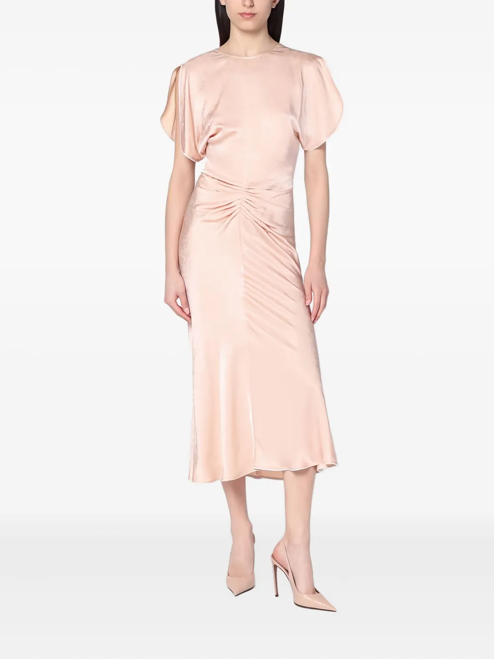 Платье миди с цветочным узором VICTORIA BECKHAM, розовый
Платье миди с цветочным узором VICTORIA BECKHAM, розовый