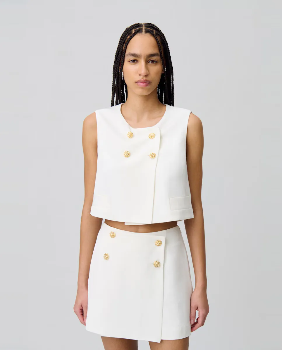 Элегантный топ-безрукавка для женщин Claudie Pierlot, белый
Элегантный топ-безрукавка для женщин Claudie Pierlot, белый