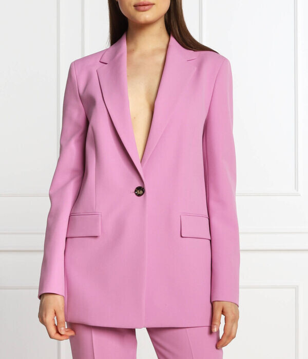 Пиджак женский Boss удлиненный, розовый 
Пиджак женский Boss удлиненный, розовый