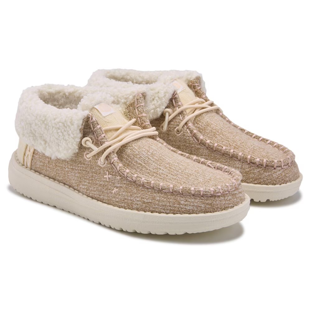 Уютные туфли-слипоны Wendy для маленьких/больших детей Heydude, белый 
Уютные туфли-слипоны Wendy для маленьких/больших детей Heydude, белый