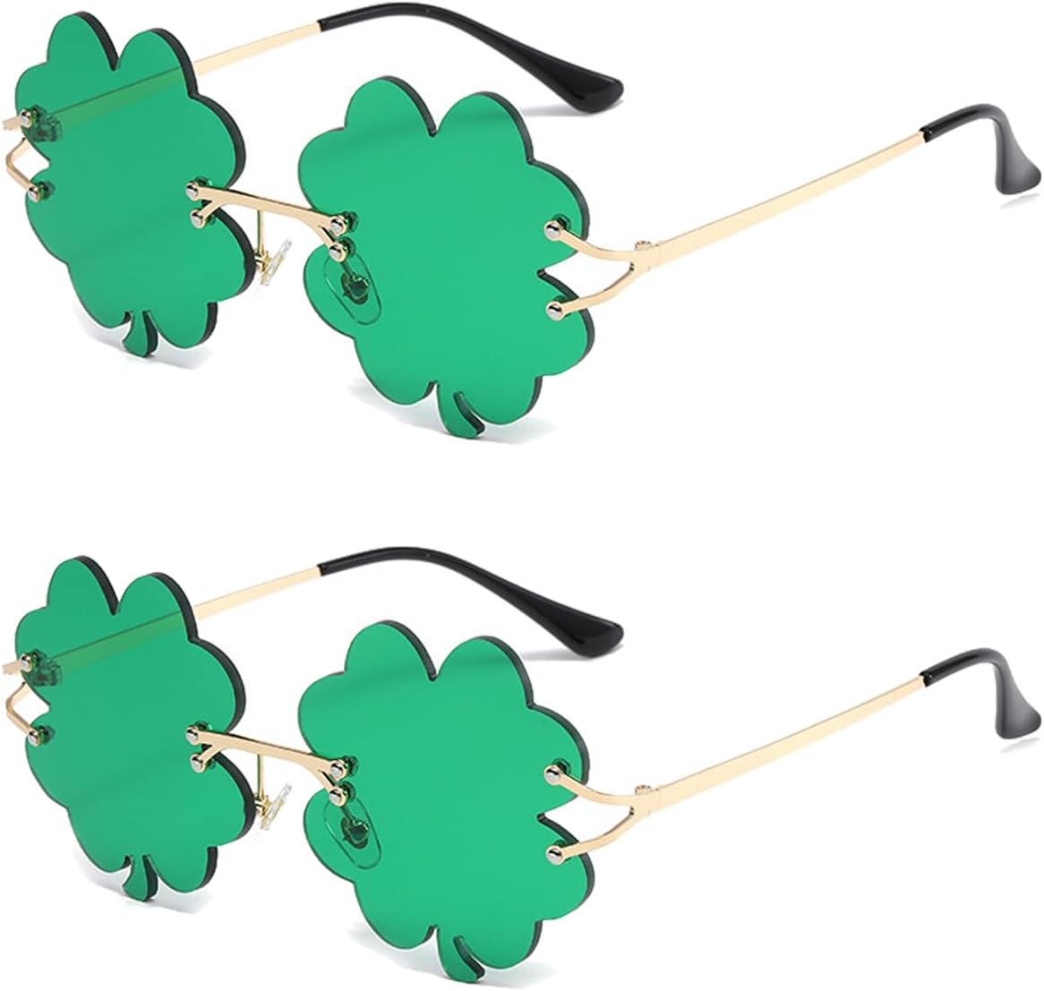2 пары солнцезащитных очков ко Дню Святого Патрика с клевером, ирландского зеленого цвета, с четырехлистным клевером, аксессуары для костюма лепрекона ayigu, (2 Pack) Four Leaf Green
2 пары солнцезащитных очков ко Дню Святого Патрика с клевером, ирландского зеленого цвета, с четырехлистным клевером, аксессуары для костюма лепрекона ayigu, (2 Pack) Four Leaf Green