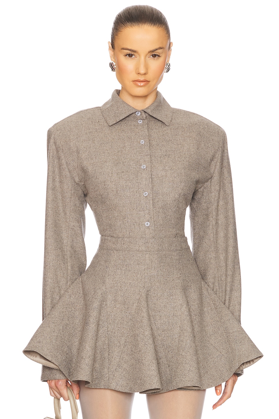 Твидовая рубашка-пиджак Helsa, taupe melange
Твидовая рубашка-пиджак Helsa, taupe melange