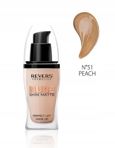REVERS NUDE SKIN Тональный крем для лица 51 PEACH 30 мл
REVERS NUDE SKIN Тональный крем для лица 51 PEACH 30 мл