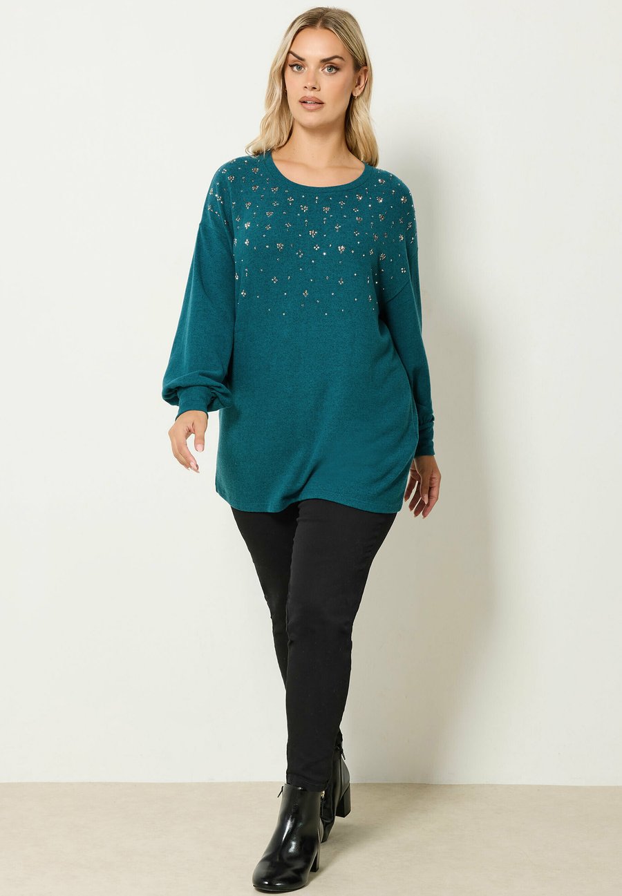 Джемпер Yours Clothing Jumper, Teal
Джемпер Yours Clothing Jumper, Teal