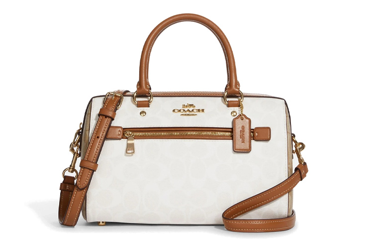 Rowan Canvas With Leather Boston Bag Shoulder Bag Crossbody Bag Handbag Large Size Women's White Brown COACH
Rowan Canvas With Leather Boston Bag Shoulder Bag Crossbody Bag Handbag Large Size Women's White Brown COACH