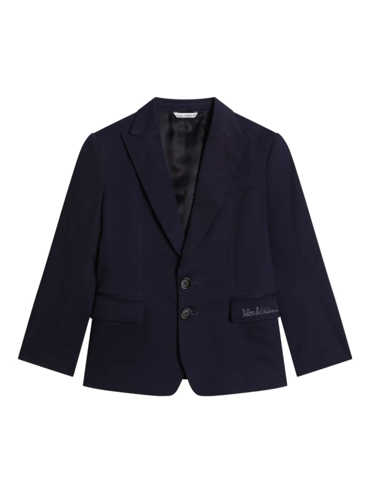 Детский блейзер с вышитым логотипом Dolce & Gabbana Dolce & Gabbana Kids, синий
Детский блейзер с вышитым логотипом Dolce & Gabbana Dolce & Gabbana Kids, синий