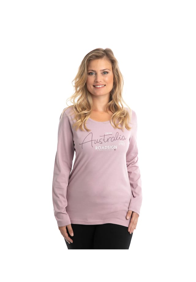 Рубашка с длинными рукавами и принтом Australia с круглым вырезом изготовлена из 100% хлопка. Roadsign Australia, сиреневый
Рубашка с длинными рукавами и принтом Australia с круглым вырезом изготовлена из 100% хлопка. Roadsign Australia, сиреневый