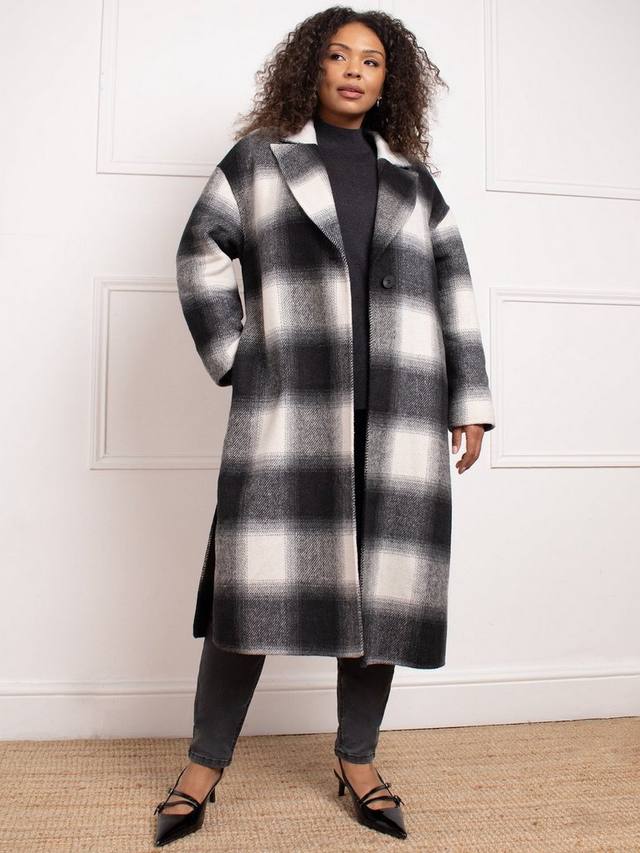 Двустороннее пальто в клетку cruve Live Unlimited, черный/белый
Двустороннее пальто в клетку cruve Live Unlimited, черный/белый