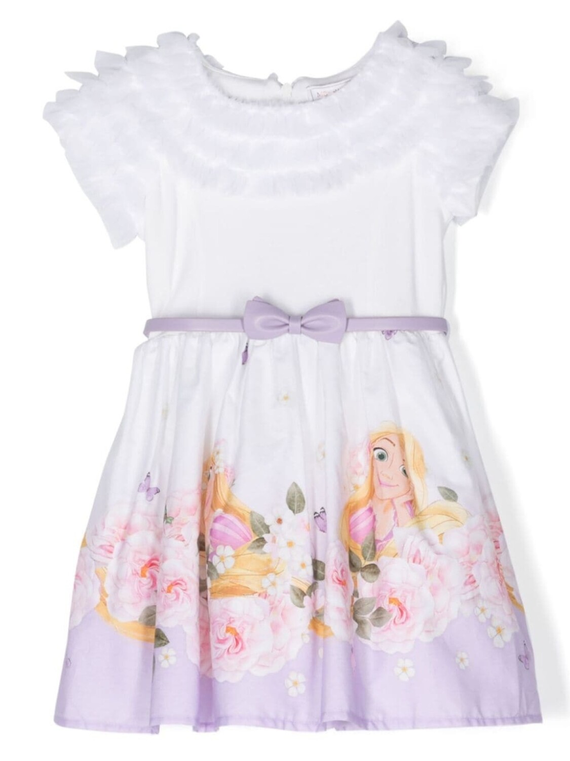 Monnalisa платье мини с поясом и цветочным принтом, белый
Monnalisa платье мини с поясом и цветочным принтом, белый