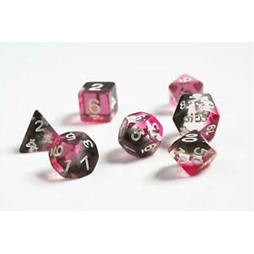 Игровые кубики Pink, Clear, Black Resin Polyhedral Dice Set Sirius Dice
Игровые кубики Pink, Clear, Black Resin Polyhedral Dice Set Sirius Dice