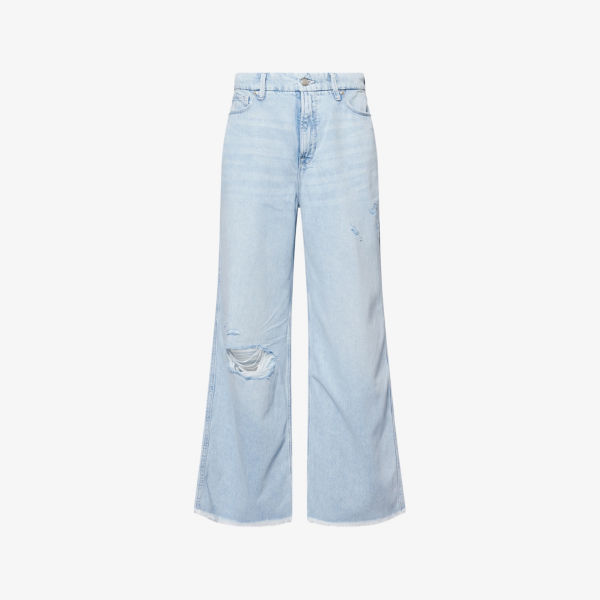 Джинсы укороченные Good American Skate, светло-синий
Джинсы укороченные Good American Skate, светло-синий