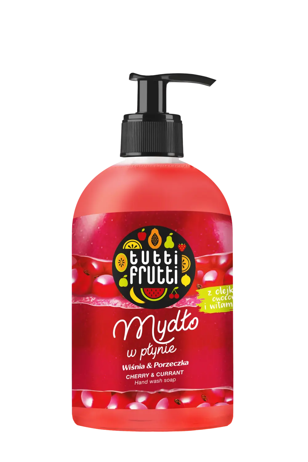 Жидкое мыло Tutti Frutti Wiśnia&Porzeczka, 500 мл
Жидкое мыло Tutti Frutti Wiśnia&Porzeczka, 500 мл