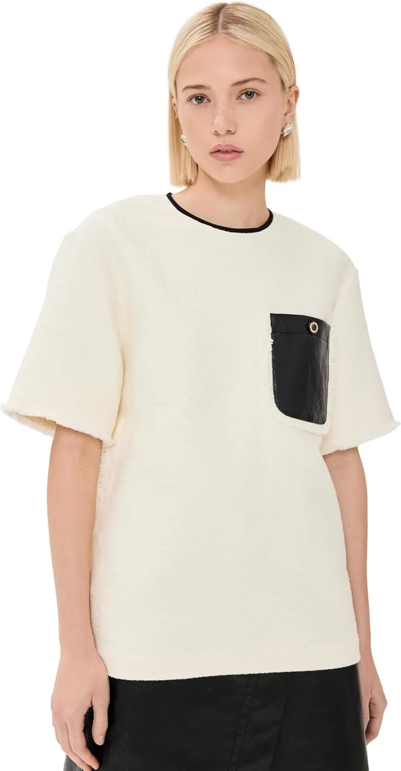 3.1 Phillip Lim женская твидовая бокси-футболка
3.1 Phillip Lim женская твидовая бокси-футболка