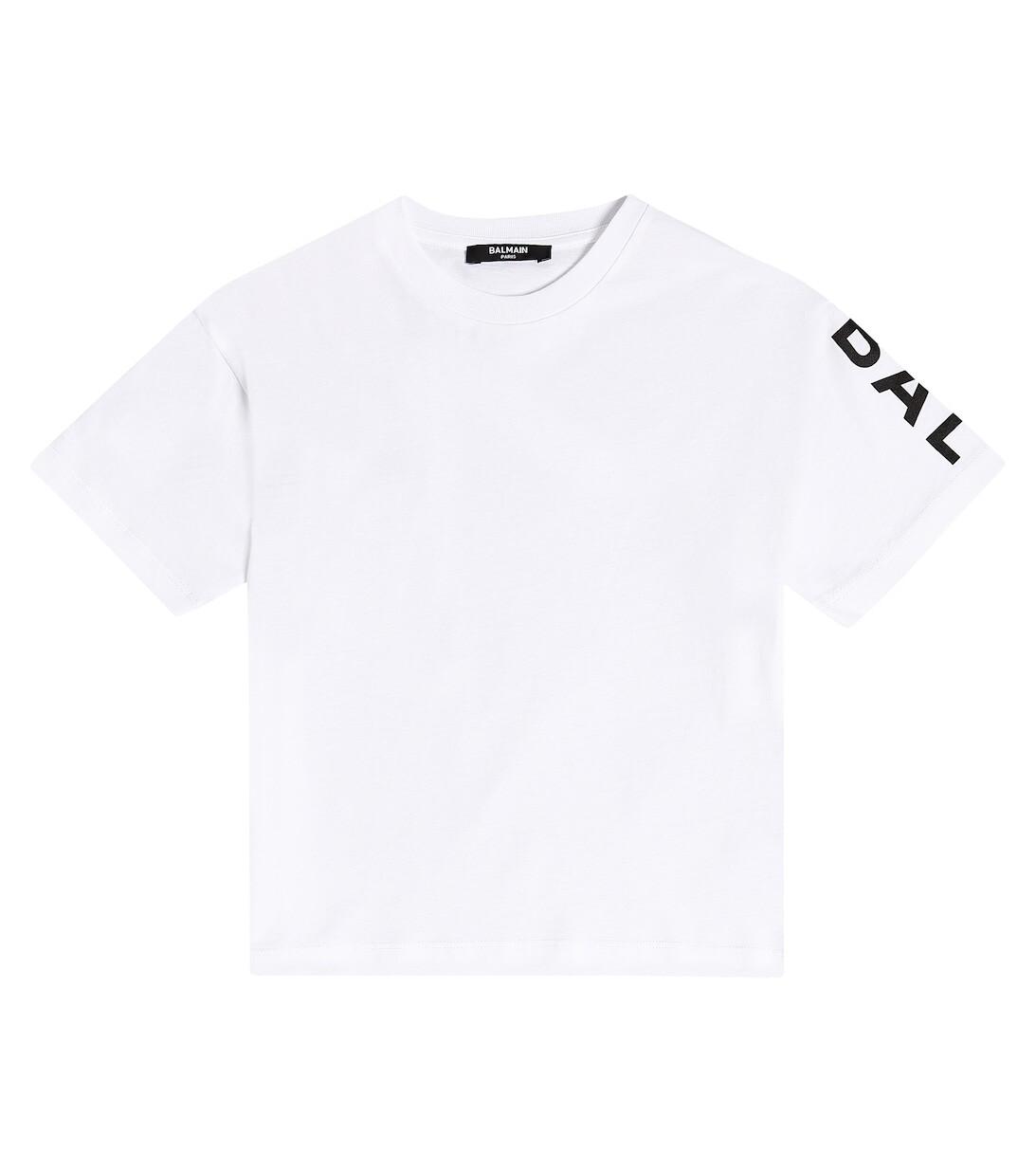 Футболка из хлопкового джерси с логотипом Balmain, разноцветный
Футболка из хлопкового джерси с логотипом Balmain, разноцветный