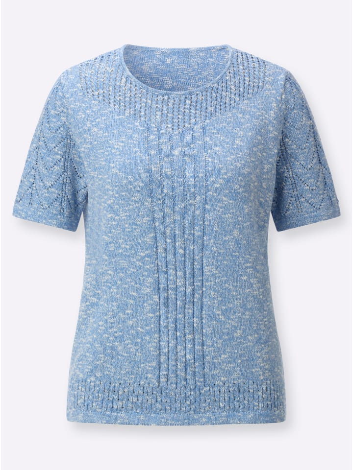 Ажурный свитер в меланжевом цвете небесно-голубой-экрю WITT WEIDEN
Ажурный свитер в меланжевом цвете небесно-голубой-экрю WITT WEIDEN