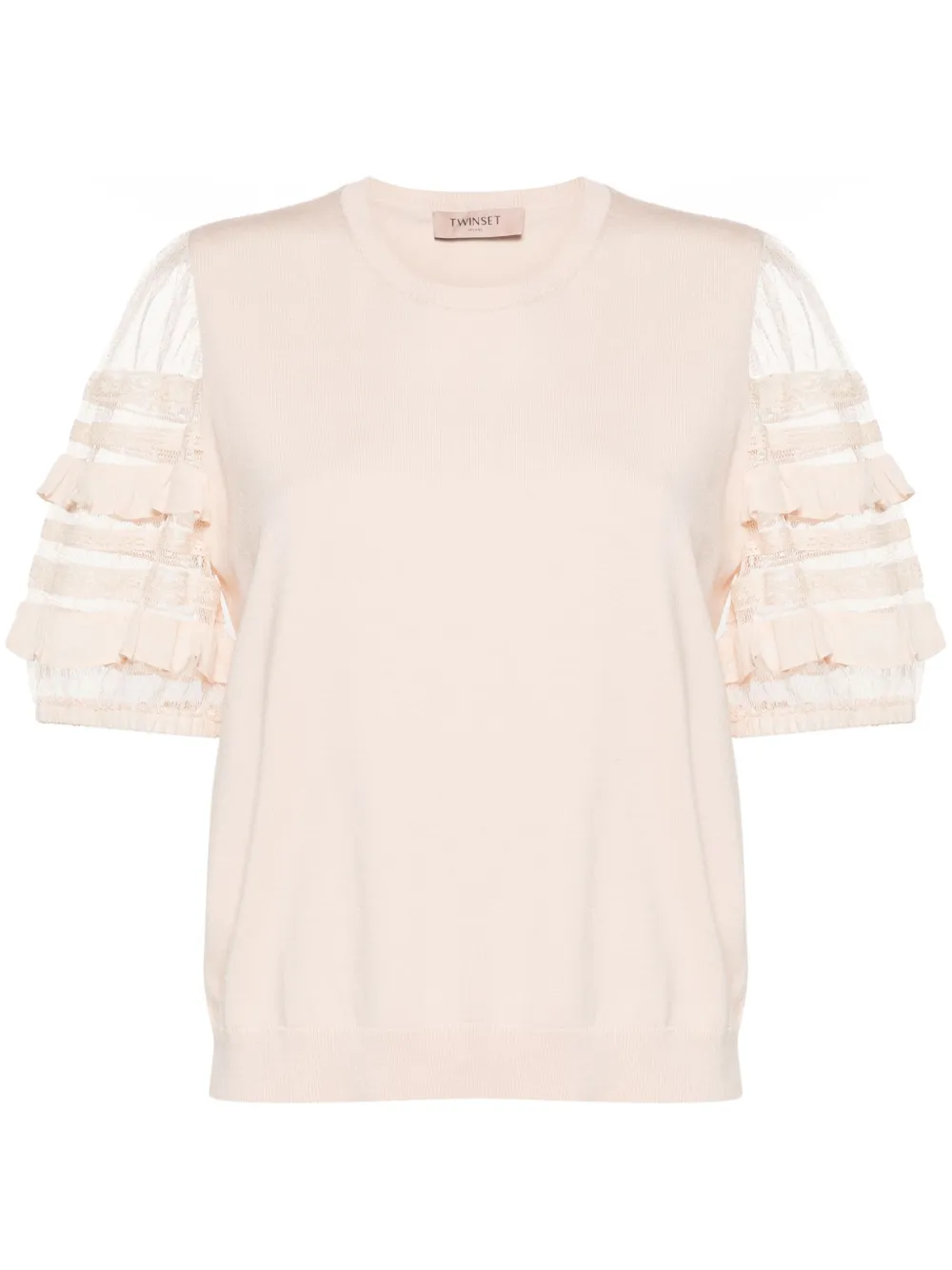 Трикотажный топ с логотипом TWINSET, нейтральный
Трикотажный топ с логотипом TWINSET, нейтральный