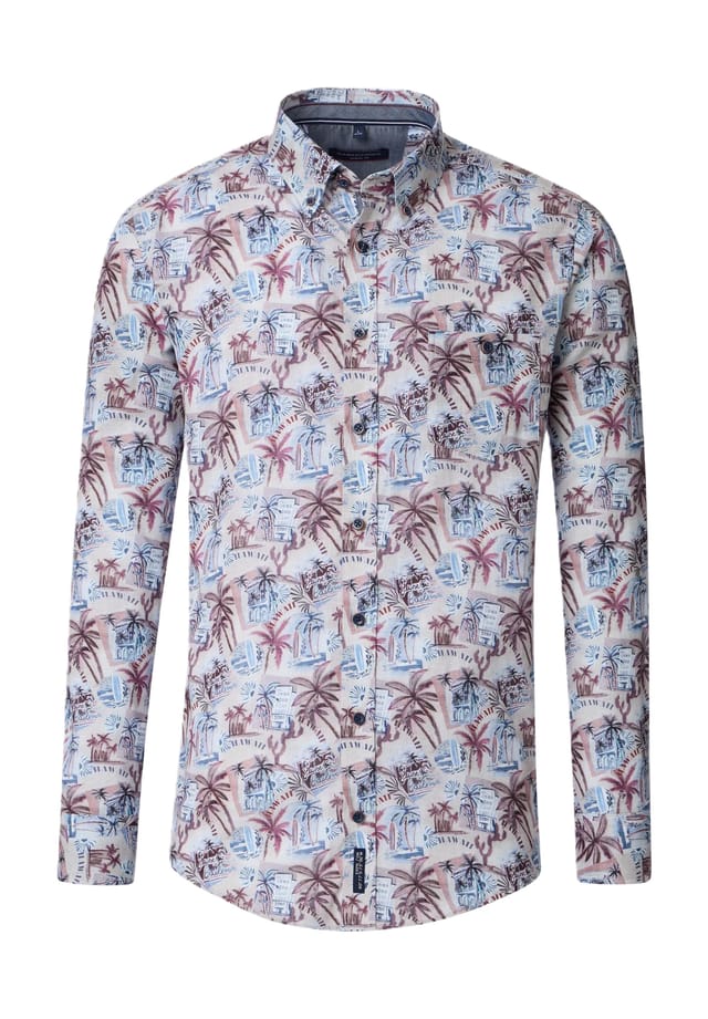 Рубашка свободного кроя с длинными рукавами и воротником на пуговицах. Casamoda, красный
Рубашка свободного кроя с длинными рукавами и воротником на пуговицах. Casamoda, красный